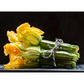 ZUCCHINE ROMANESCHE CON FIORE